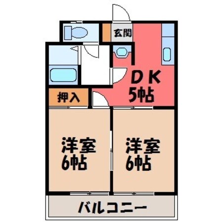 サンパレス今泉の物件間取画像